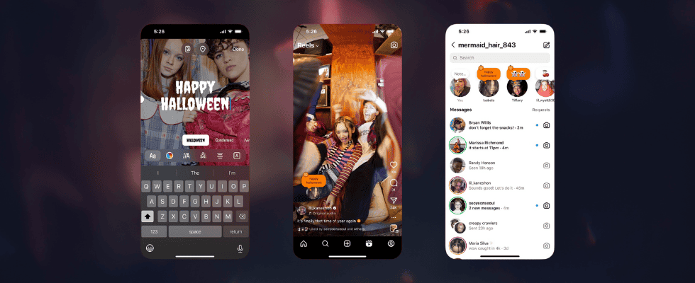 Halloween Updates von Instagram und Co.